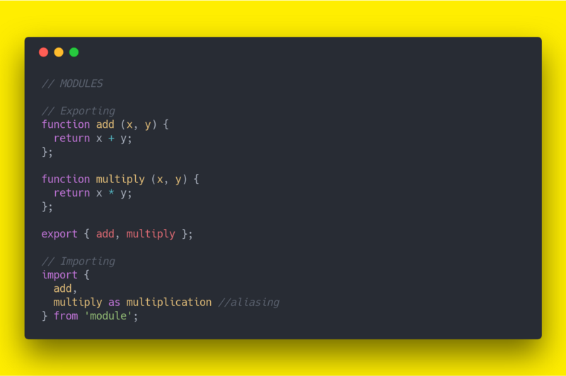 ES6 modules