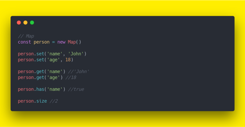 ES6 Map snippet
