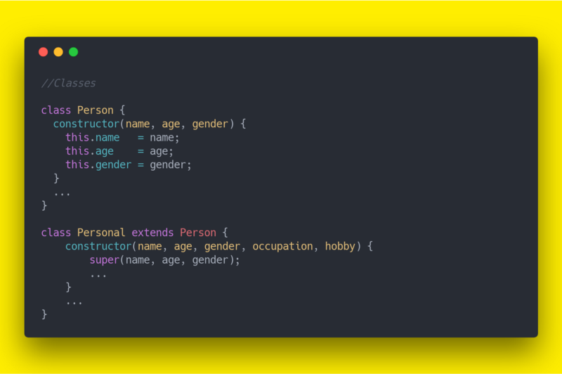 ES6 Classes